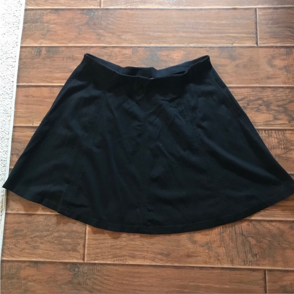 Roz & Ali A-Line Skirt Black Size 2X